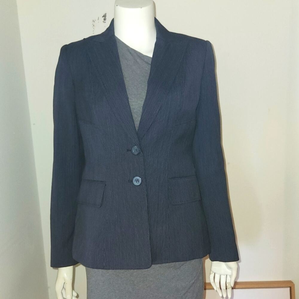Anne Klein Suit Jacket Elegant Stitching sz4 EUC